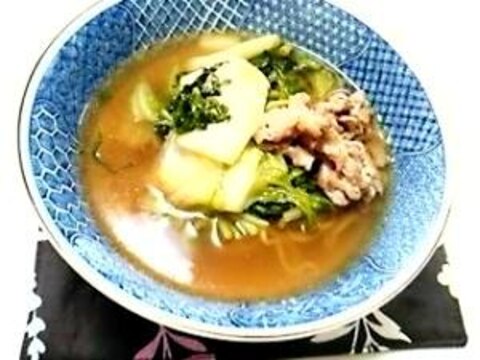 スープに挑戦★白菜たっぷりラーメン